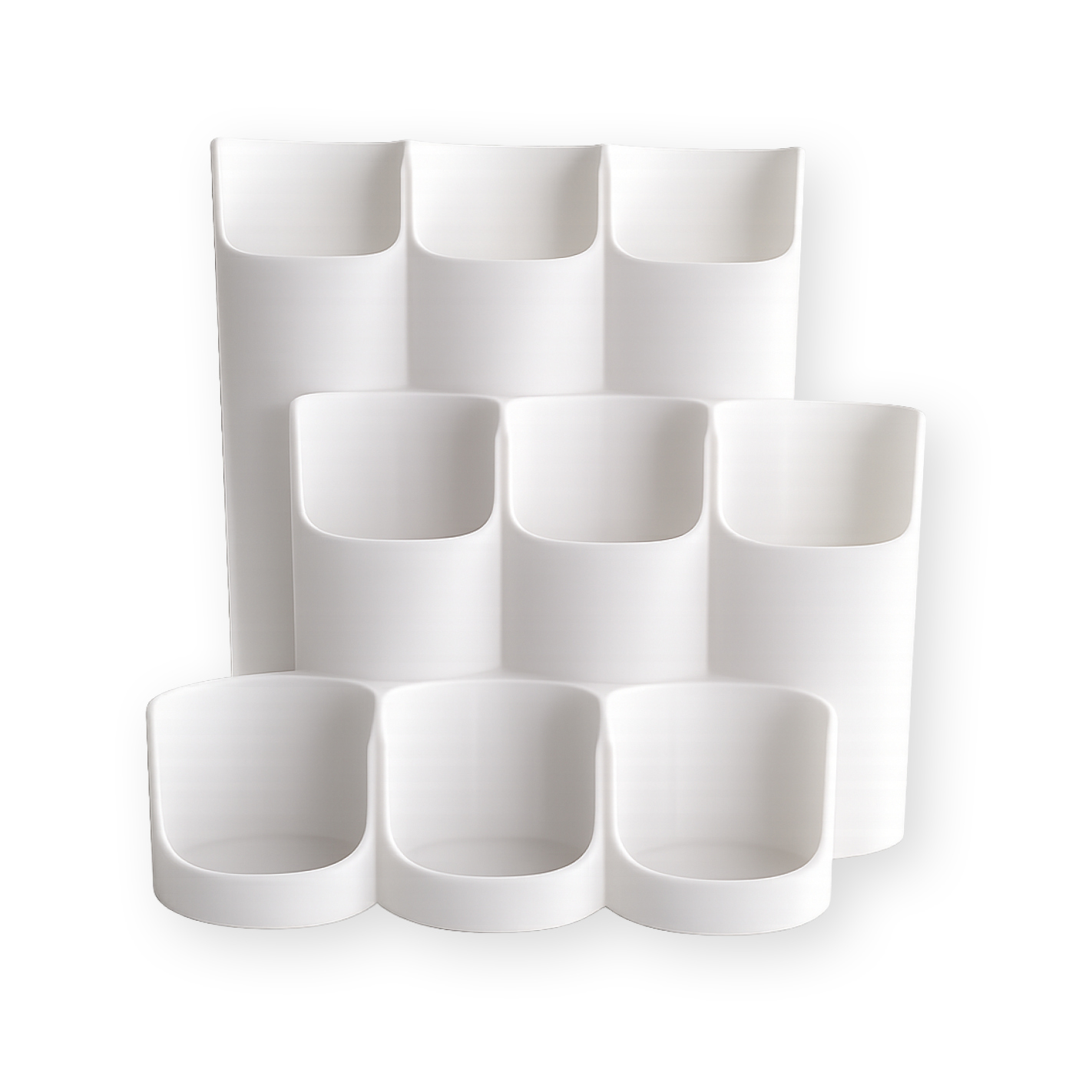 More Nutrition & ESN I Zerup Organizer für 9 Flaschen – Modular erweiterbar – 3D gedruckt I 1 Stück