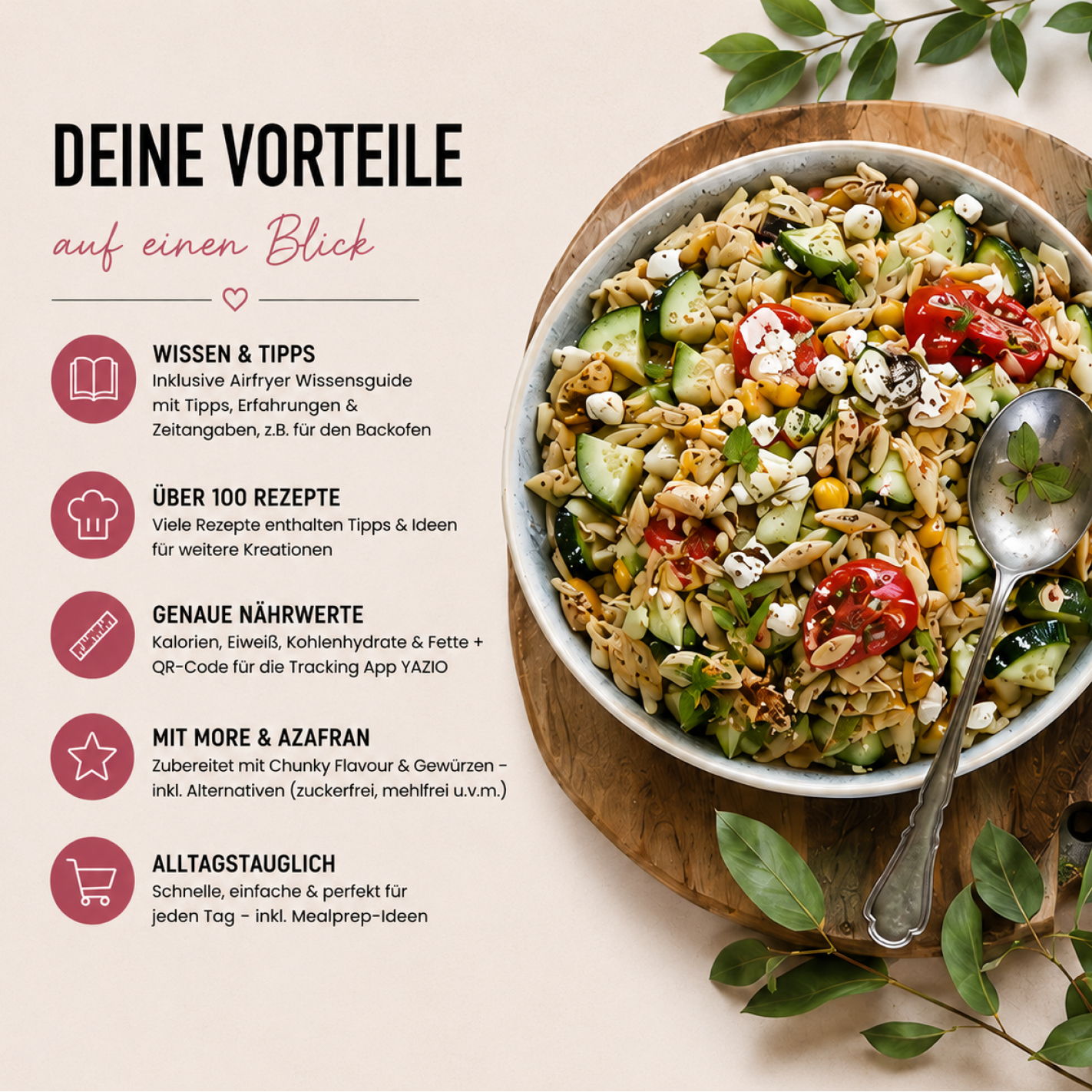 95 Rezepte für den Airfryer - Pretty Delicious (gedruckte Version)