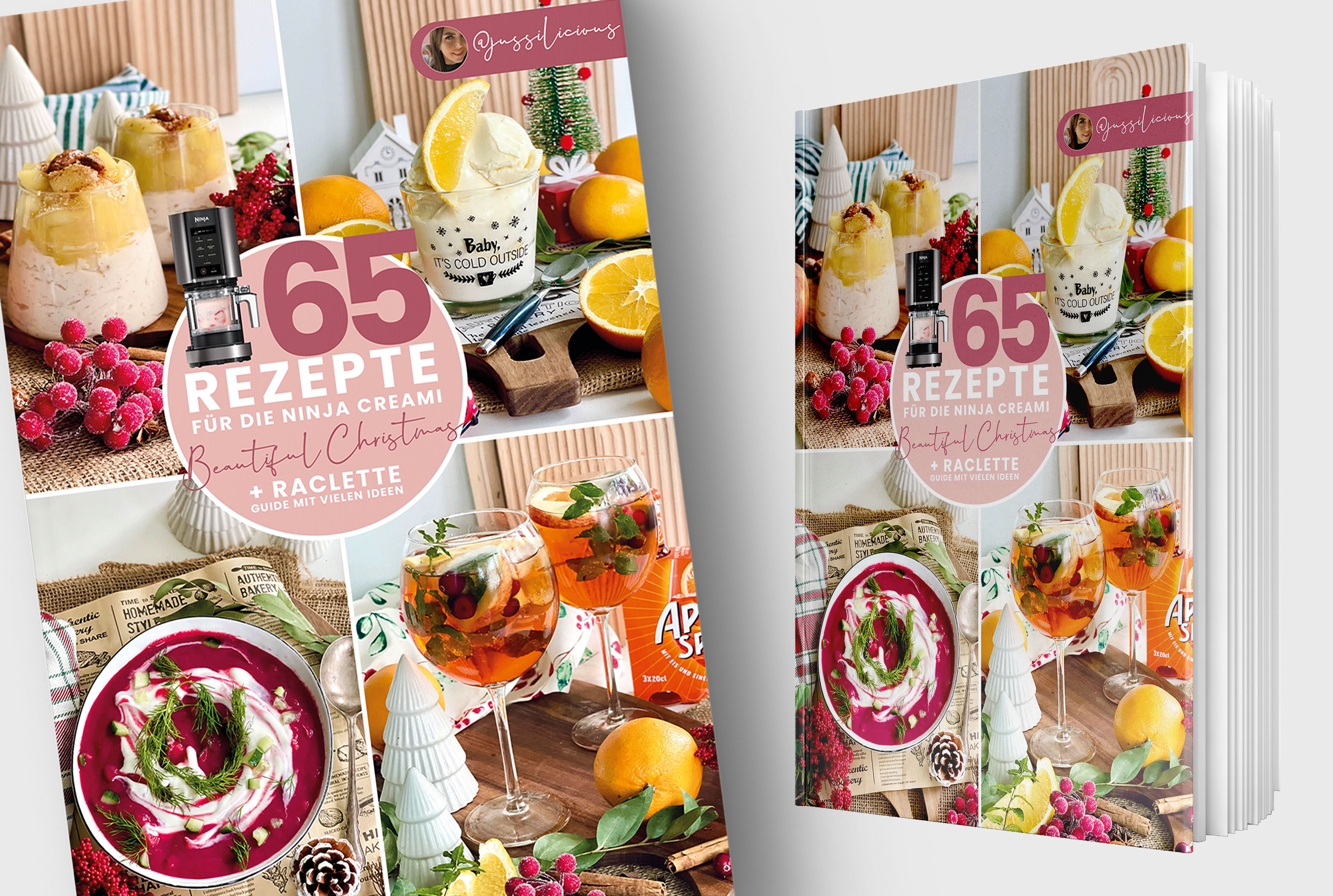 65 Rezepte für die Ninja Creami - Beautiful Christmas + Raclette Guide (gedruckte Version) 65 Rezepte für die Ninja Creami - Beautiful Christmas + Raclette Guide (gedruckte Version)