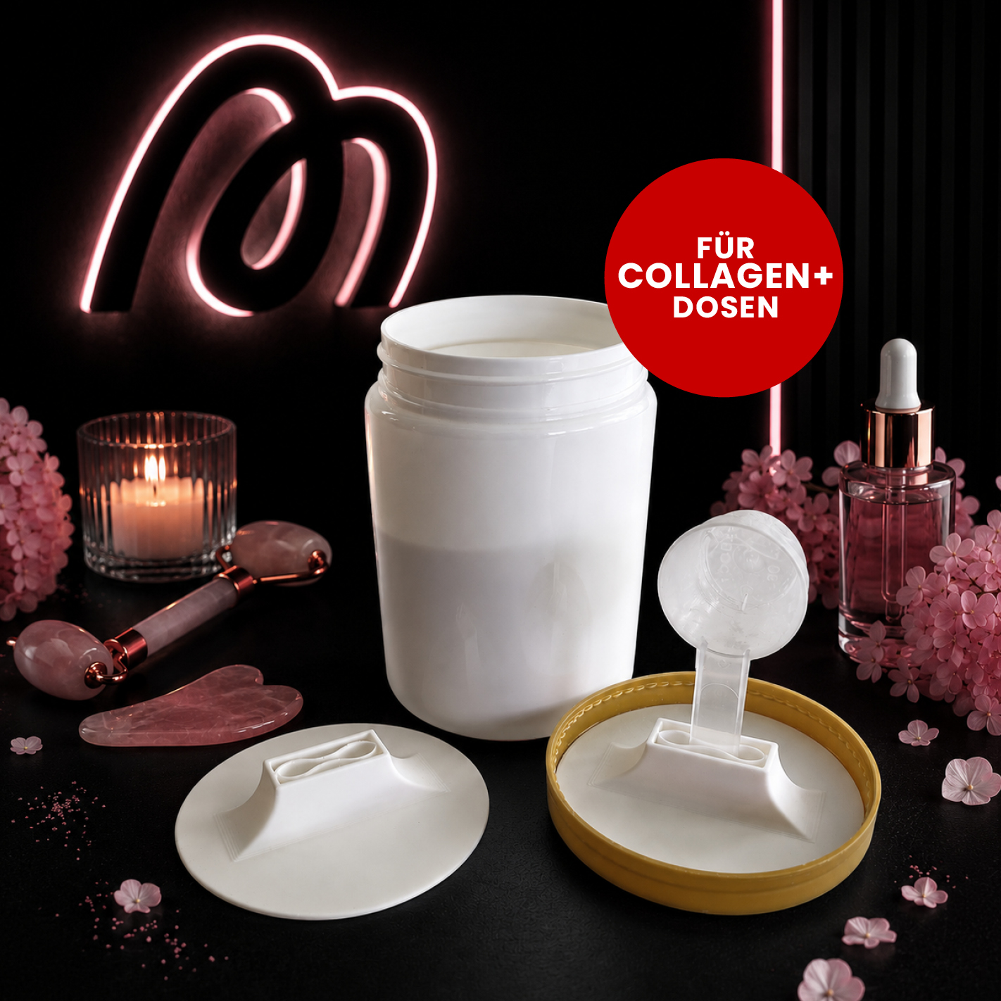 More Nutrition (1) Löffelhalter/Dosendeckel für Collagen+ Dose 300g
