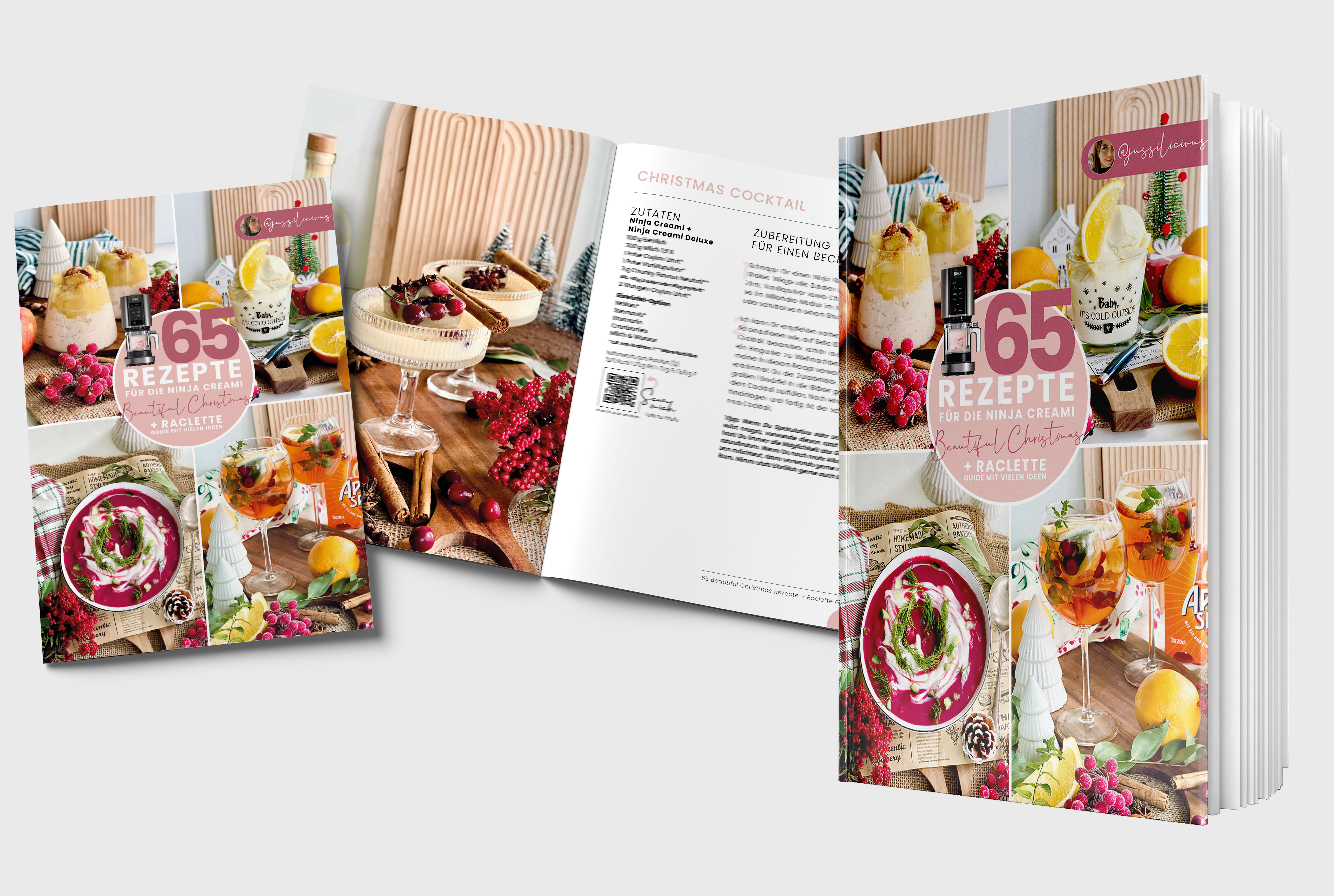 Kombi Paket -Hardcover + E-Book  >> 65 Rezepte für die Ninja Creami - Beautiful Christmas + Raclette Guide (gedruckte + digitale Version) Kombi Paket -Hardcover + E-Book  >> 65 Rezepte für die Ninja Creami - Beautiful Christmas + Raclette Guide (gedruckte + digitale Version)