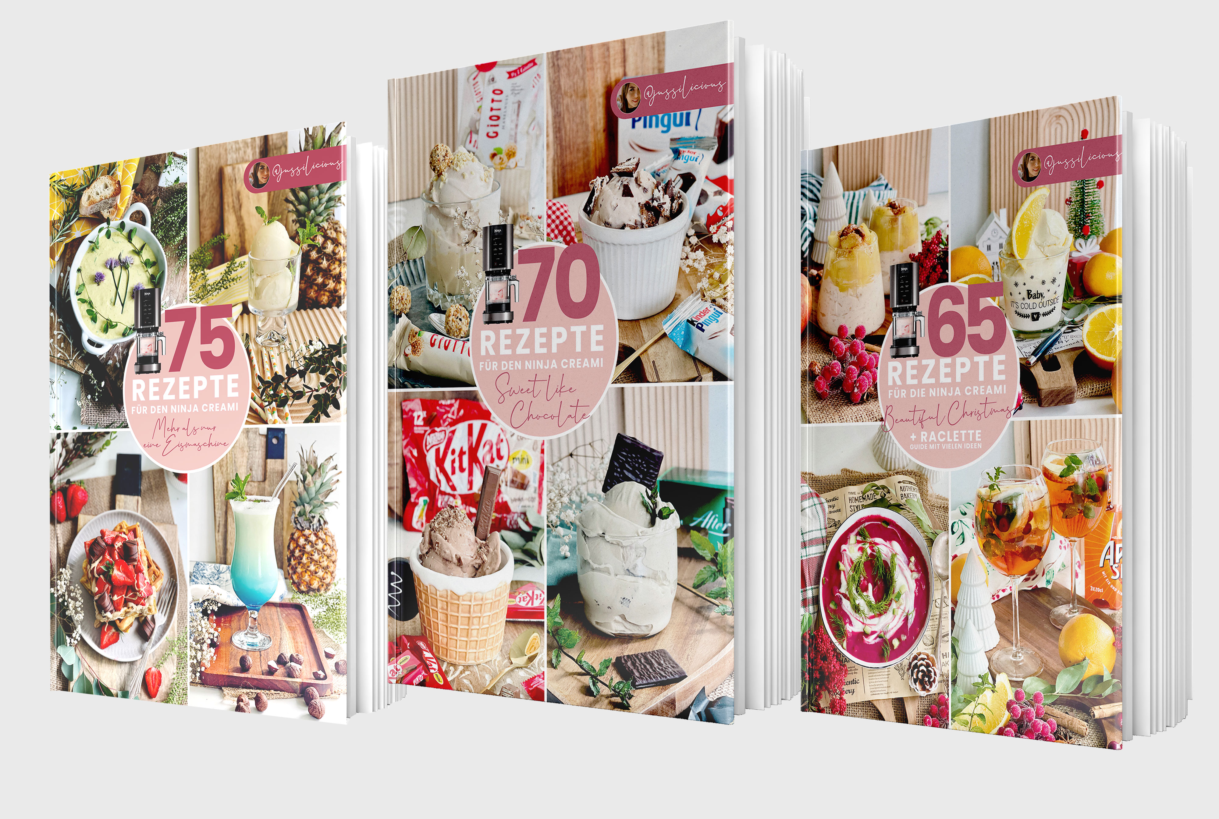 3er Kombi Paket - Ninja Creami Buchreihe (drei gedruckte Bücher) 3er Kombi Paket - Ninja Creami Buchreihe (drei gedruckte Bücher)