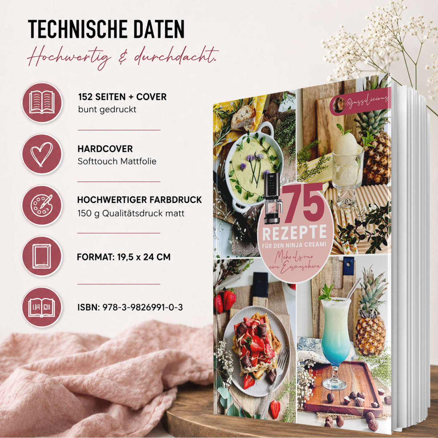 75 Ninja Creami Rezepte - mehr als nur eine Eismaschine (gedruckte Version)