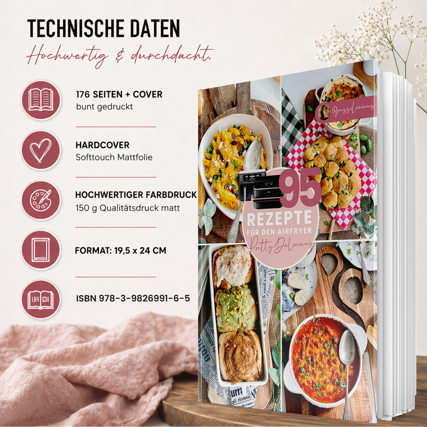 95 Rezepte für den Airfryer - Pretty Delicious (gedruckte Version)