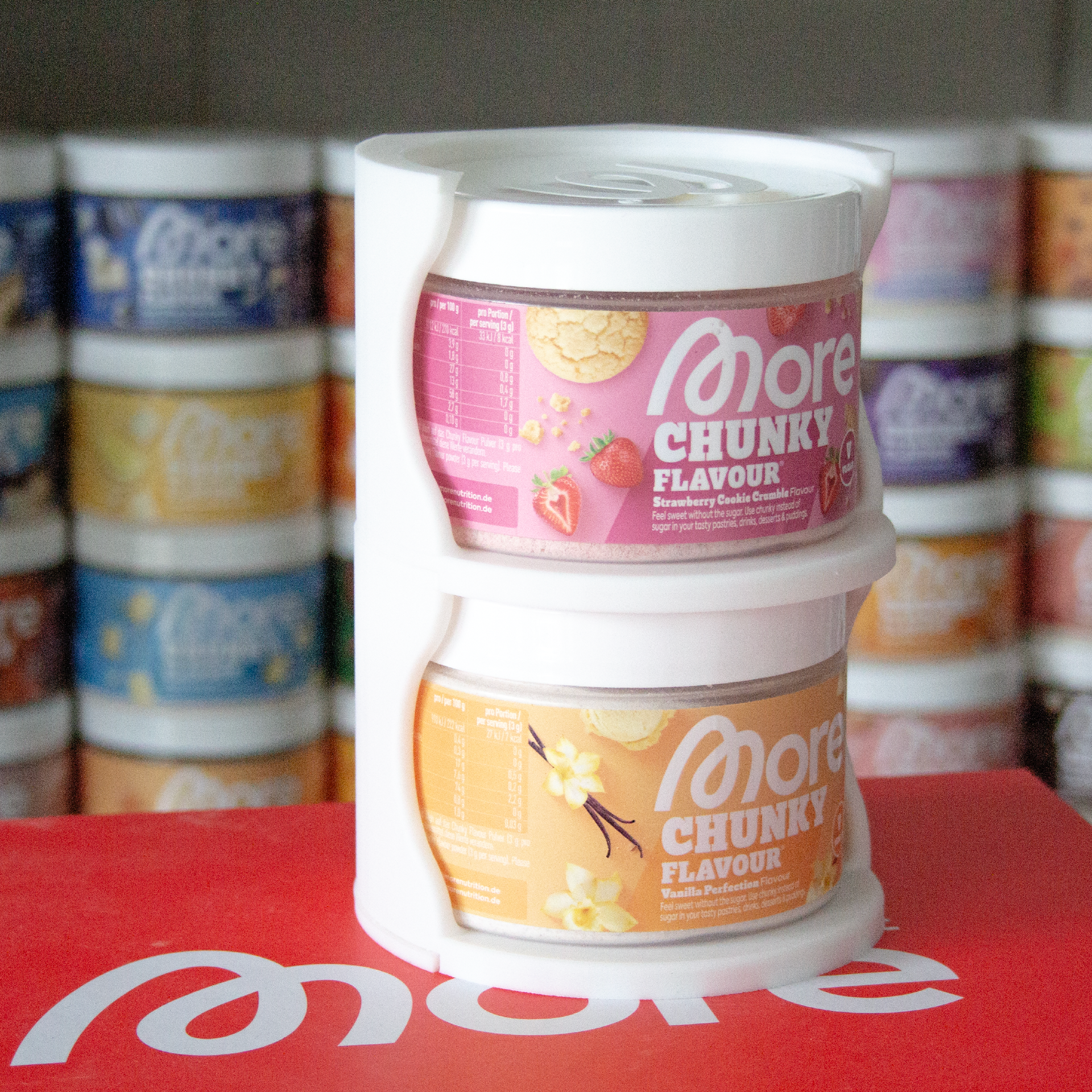 Chunky Flavour Wandhalterung – 2er Modul | Stapelbar & Erweiterbar | 3D-Druck