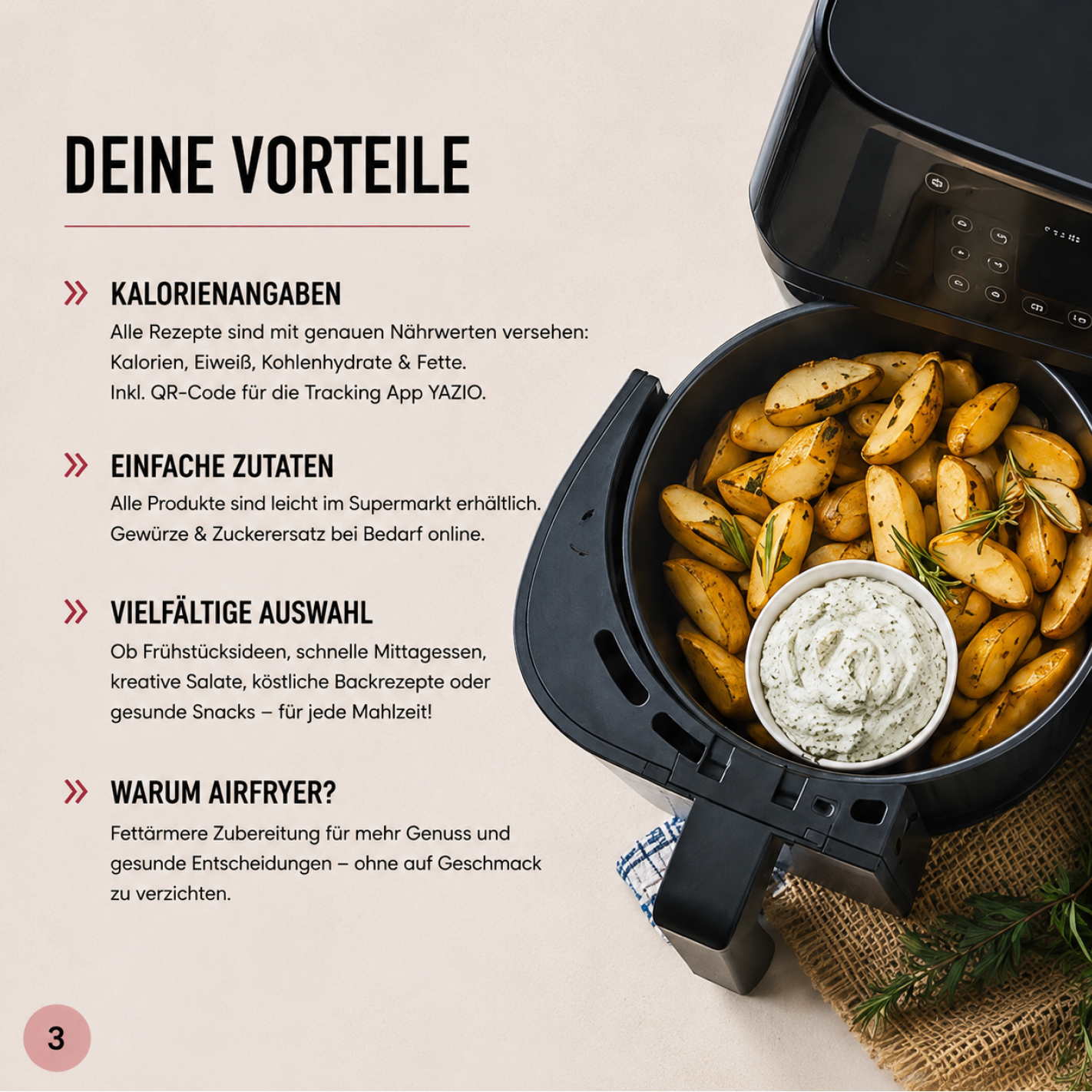 95 Rezepte für den Airfryer - Pretty Delicious (gedruckte Version)