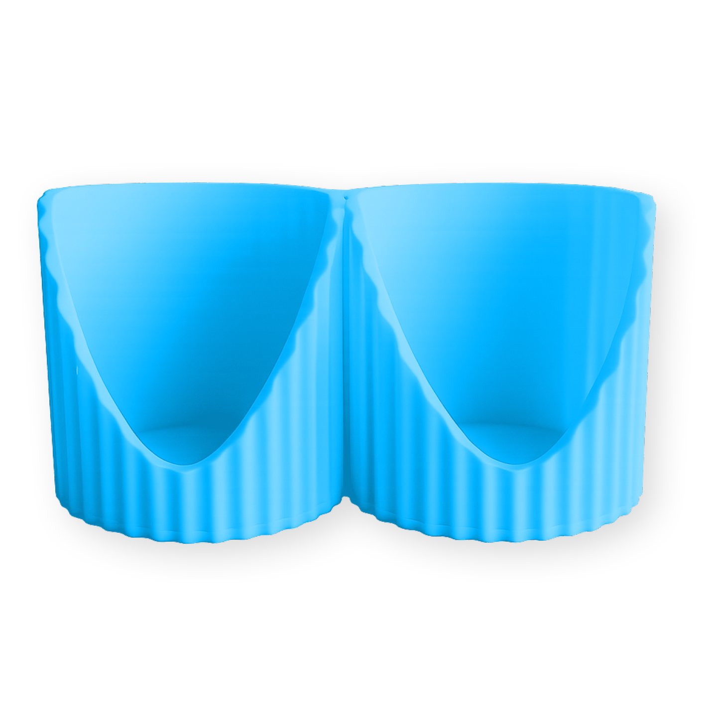 Shaker Wandhalterung für 2 Shaker | Passend für More Nutrition & ESN | Erweiterbar | Geriffelt | 3D-Druck | 12 Farben