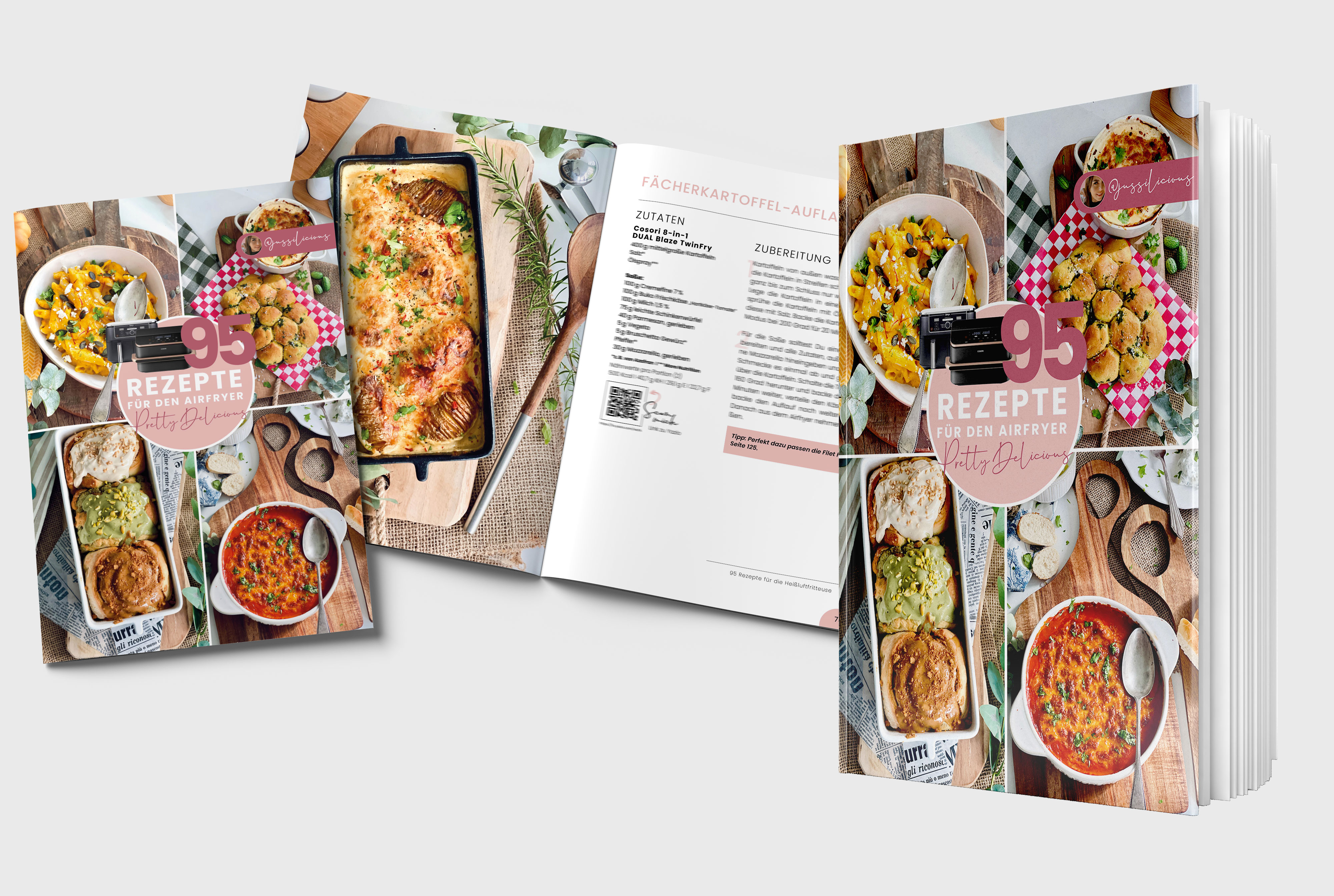 Kombi Paket -Hardcover + E-Book  >> 95 Rezepte für den Airfryer - Pretty Delicious (gedruckte + digitale Version) Kombi Paket -Hardcover + E-Book  >> 95 Rezepte für den Airfryer - Pretty Delicious (gedruckte + digitale Version)