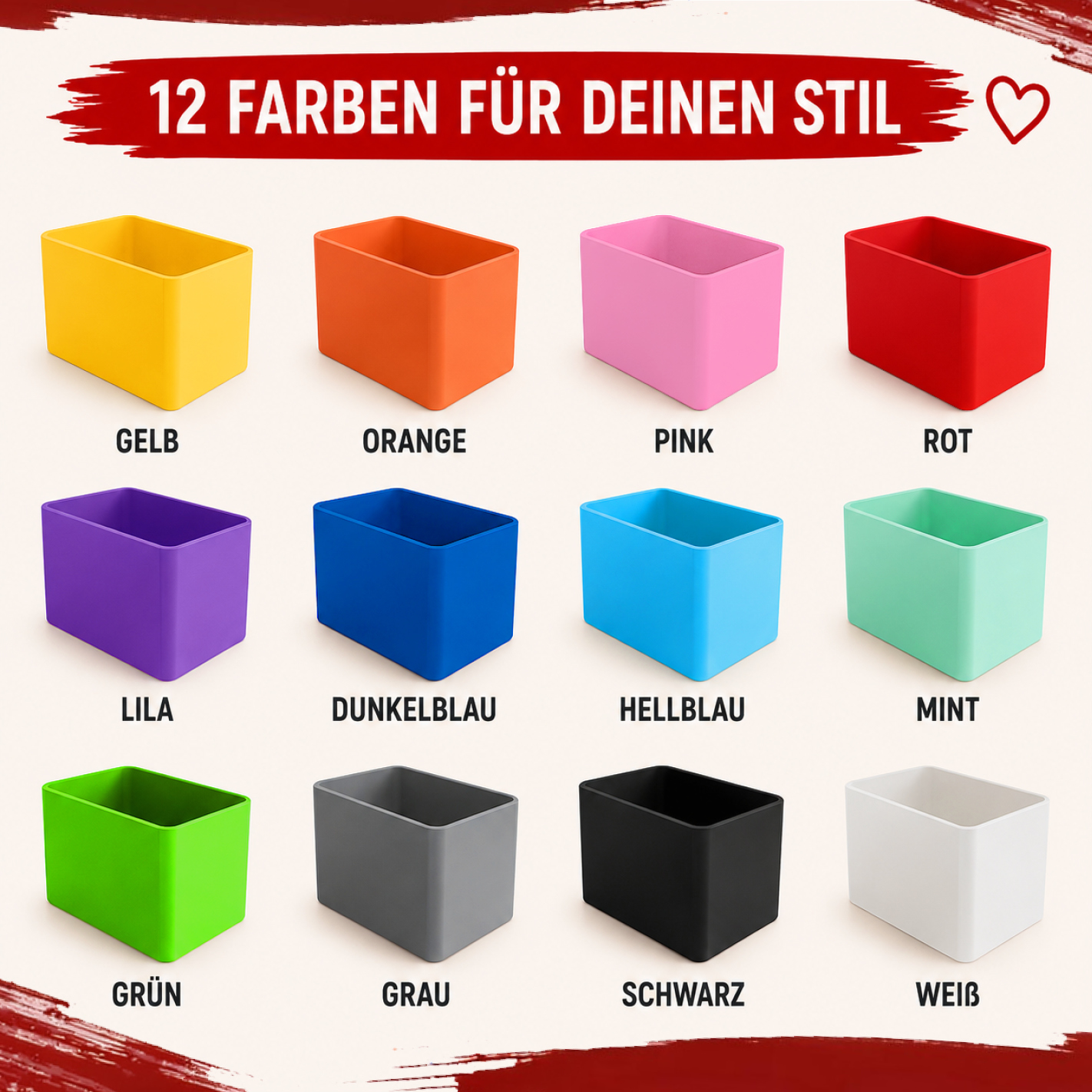 Design Vorratsbox für More Nutrition & ESN | Aufbewahrungsbox für Proben, Porridge & Grieß | Geriffelt | 3D-Druck | 12 Farben I 1 Stück