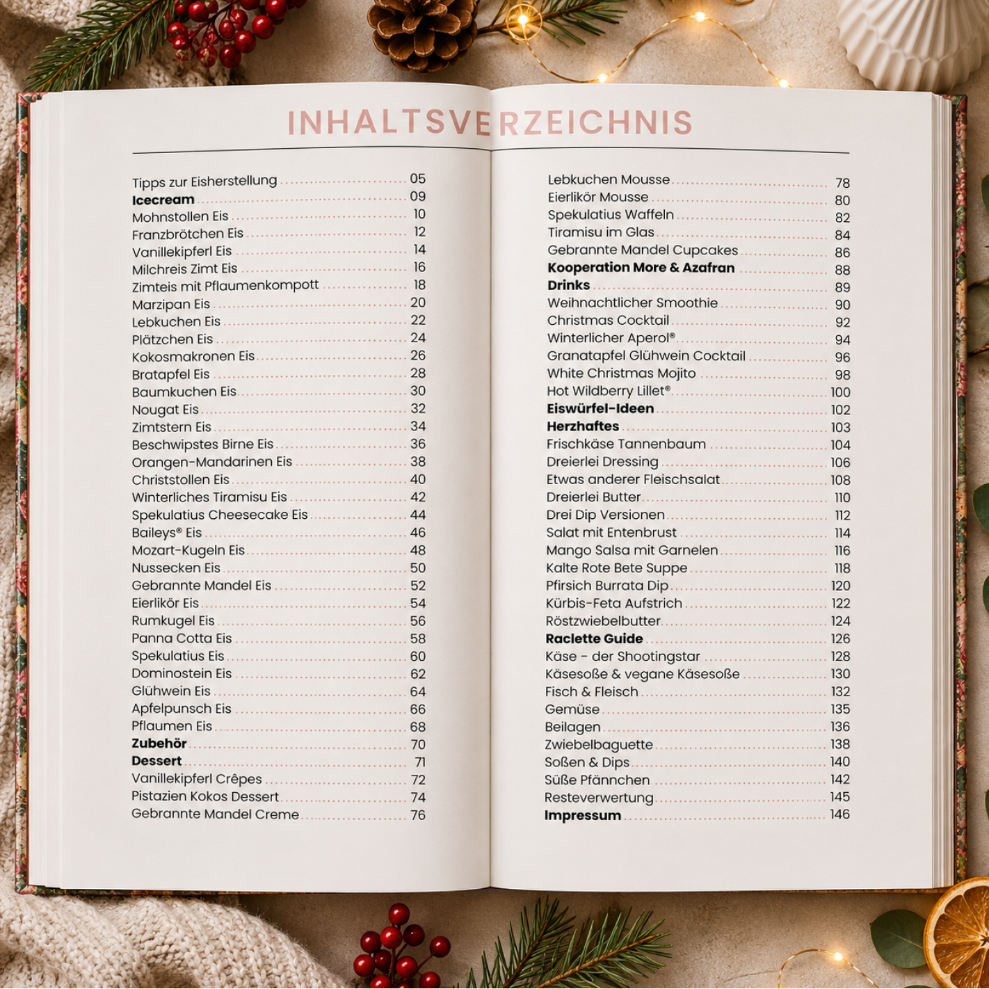 65 Rezepte für die Ninja Creami - Beautiful Christmas + Raclette Guide (gedruckte Version)