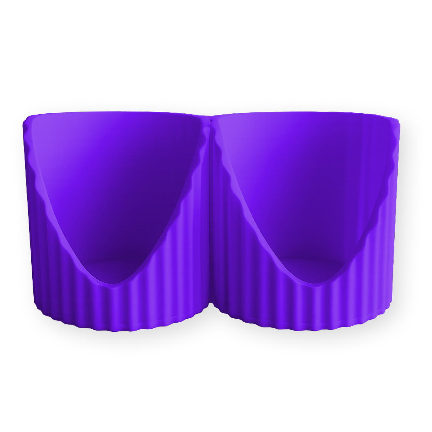 Shaker Wandhalterung für 2 Shaker | Passend für More Nutrition & ESN | Erweiterbar | Geriffelt | 3D-Druck | 12 Farben
