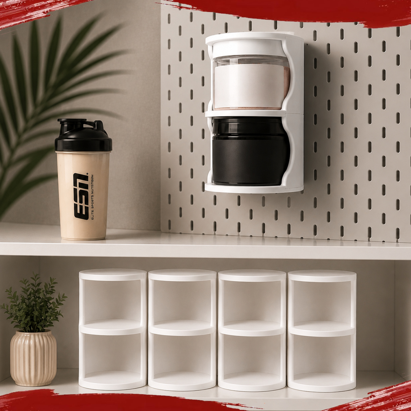 Chunky Flavour Halterung für IKEA Skadis – 2er Modul | Stapelbar & Erweiterbar | 3D-Druck