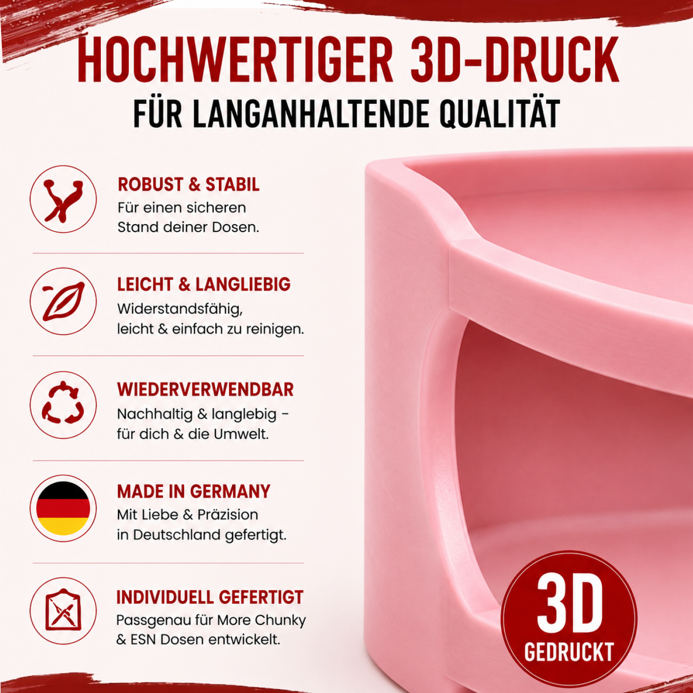 Chunky Flavour Halterung für IKEA Skadis – 2er Modul | Stapelbar & Erweiterbar | 3D-Druck