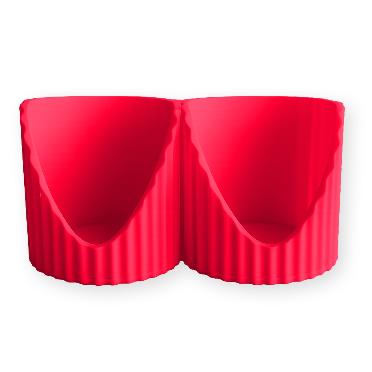 Shaker Wandhalterung für 2 Shaker | Passend für More Nutrition & ESN | Erweiterbar | Geriffelt | 3D-Druck | 12 Farben