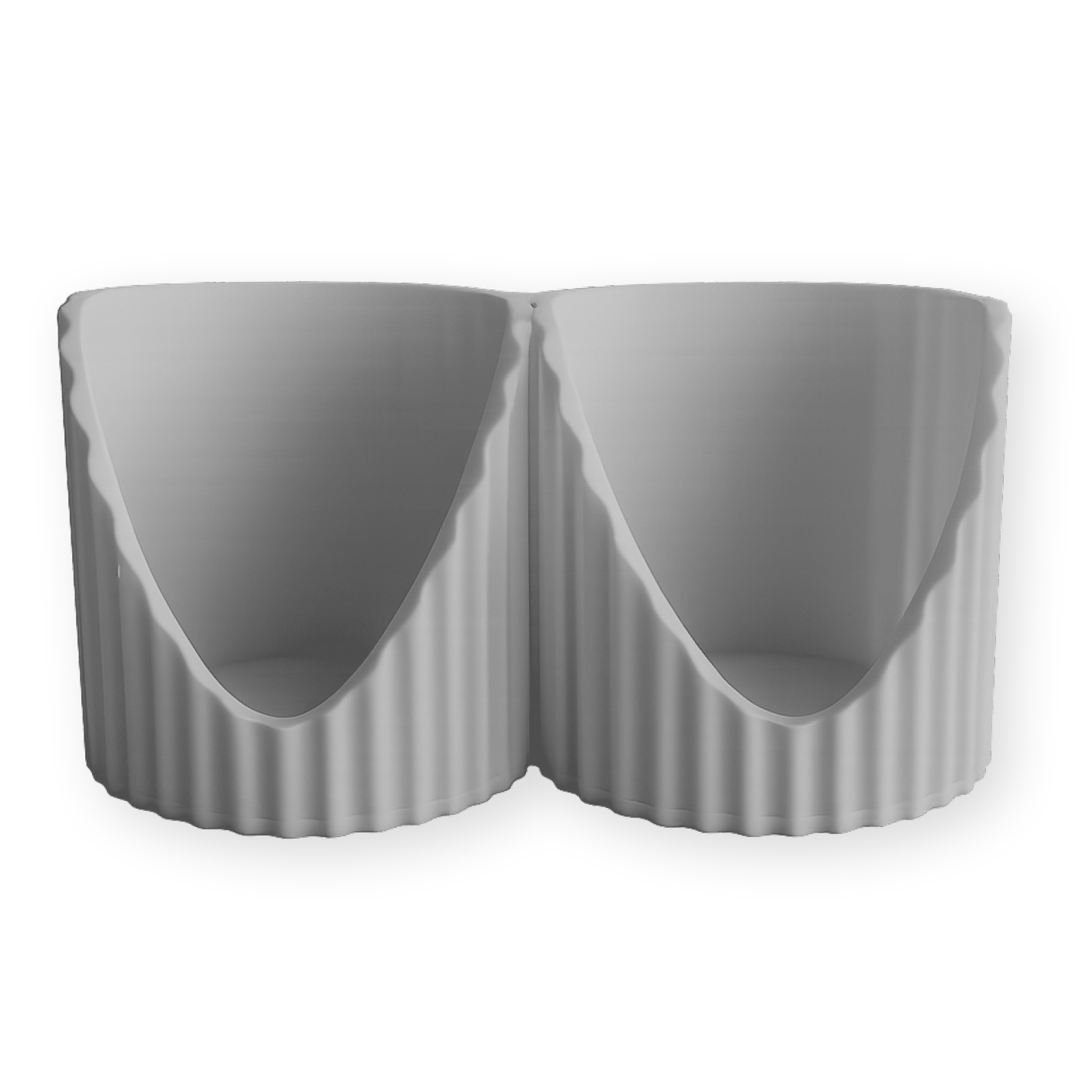 Shaker Wandhalterung für 2 Shaker | Passend für More Nutrition & ESN | Erweiterbar | Geriffelt | 3D-Druck | 12 Farben