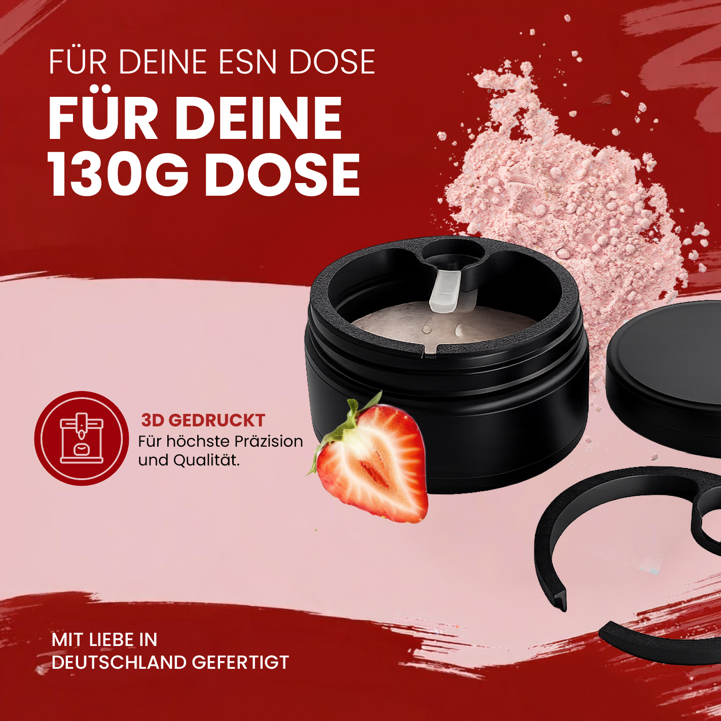 ESN Löffelhalter für Geschmackspulver 130 g – hygienisch & praktisch