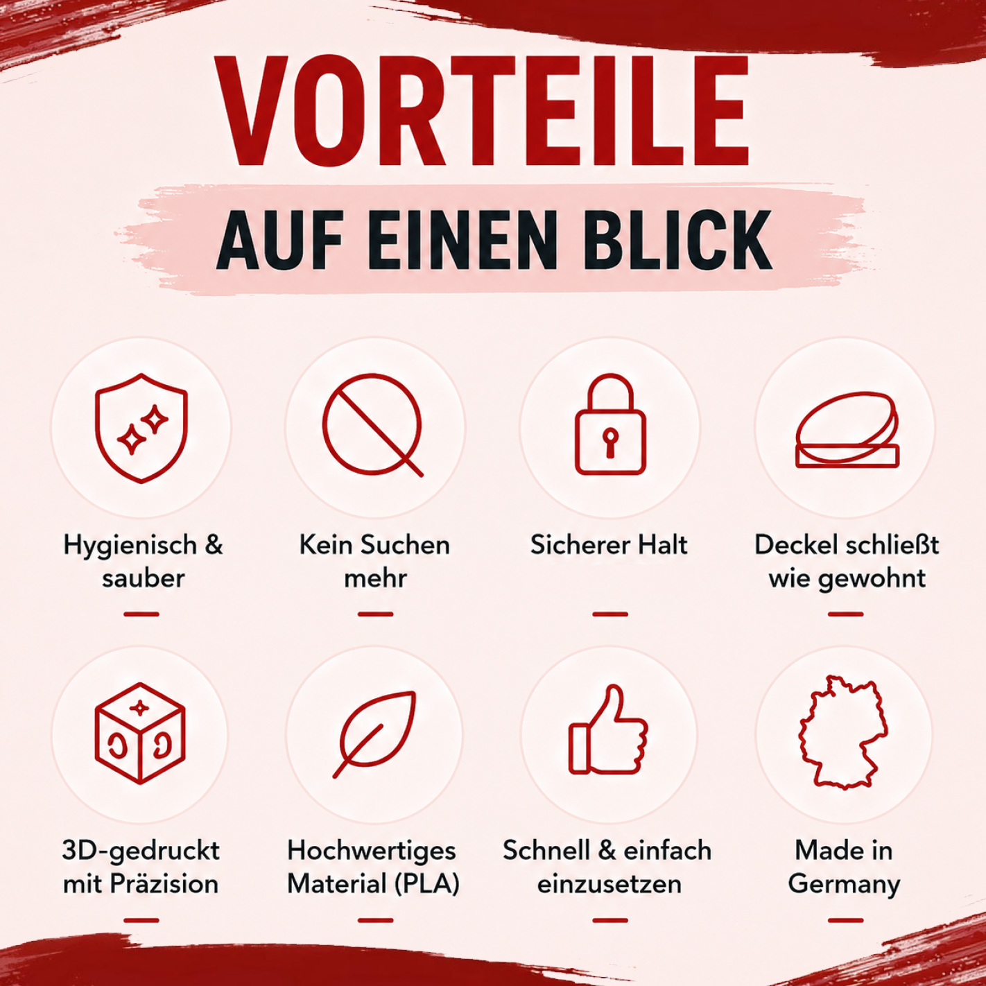 Zerup-to-Go Box für 3 Flaschen – Reise Organizer für More Nutrition & ESN Zerup | 3D gedruckte Aufbewahrungsbox mit Deckel